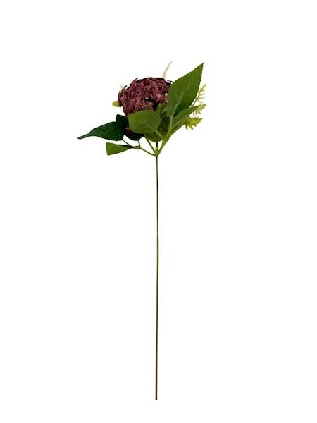 Dodatek kwiatuszki gałązka 37 cm brąz