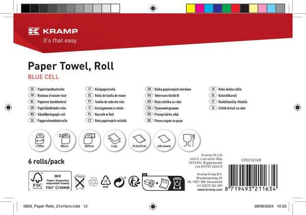 Papierowy Ręcznik Niebieski Mini Gopart, 2-Warstwo