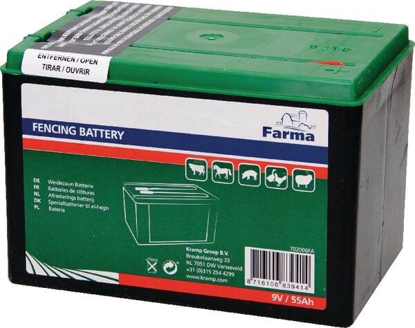 Bateria sucha, 9V 55Ah