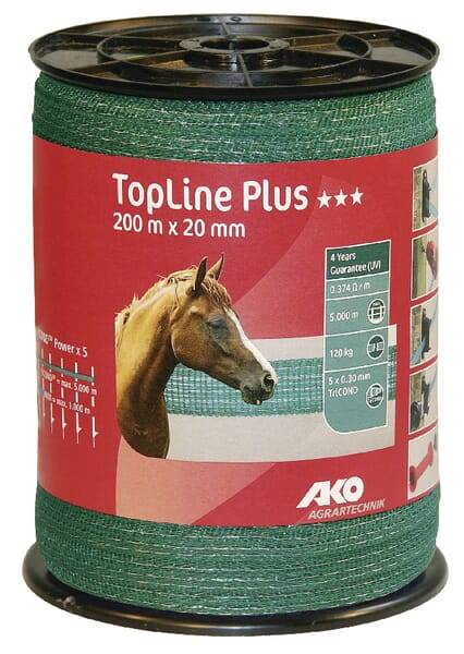 Taśma Ogrodzeniowa Top Line Plus, 200 M, 20 Mm, Zi