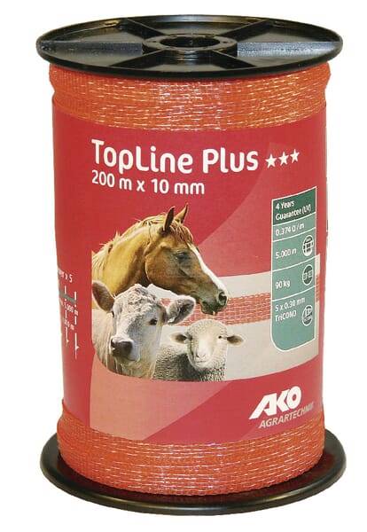 Taśma Ogrodzeniowa Top Line Plus, 10 Mm, 200 M, Po