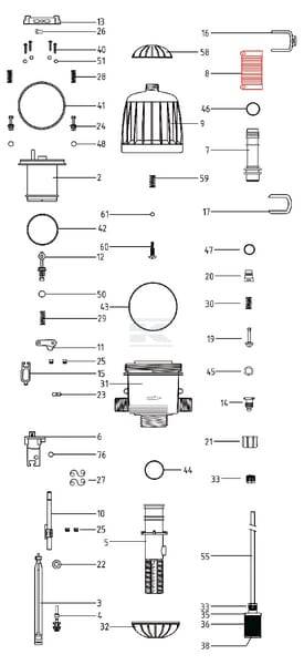 Oring Dozownika Mixrite, Poz. 44