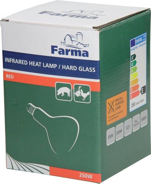 Promiennik Hardglass 250w Czerwony
