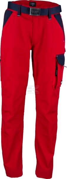 Spodnie Rob. Czerw.-Granat. Xs