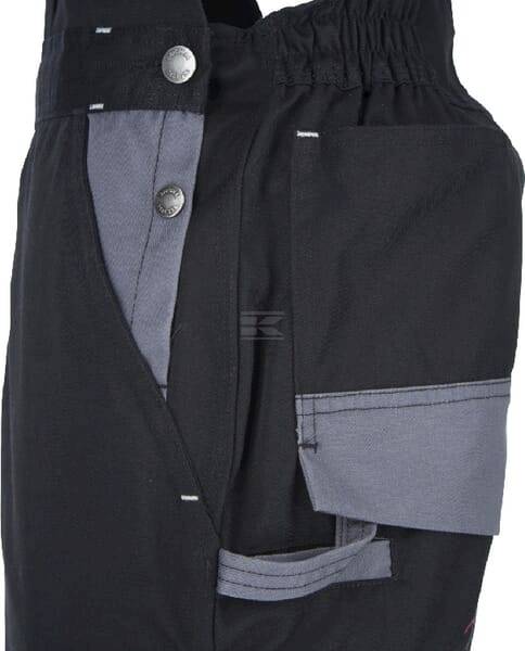 Ogrodniczki Original, Czarno/Szare 2xl