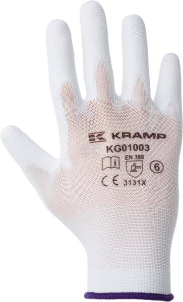 Rękawice 1.001, Białe 9/L