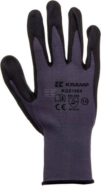 Rękawice Z Pianki Nitrylowej, Powlekane Pcw 1.004 