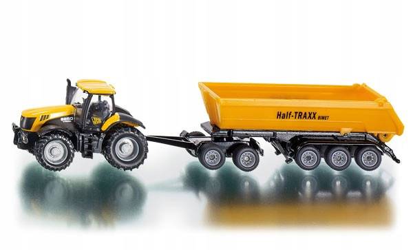 Ciągnik Jcb Z Przyczepą, Siku