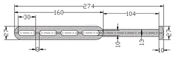 Napinacz Gumowy Do Plandek Kramp, 274 Mm