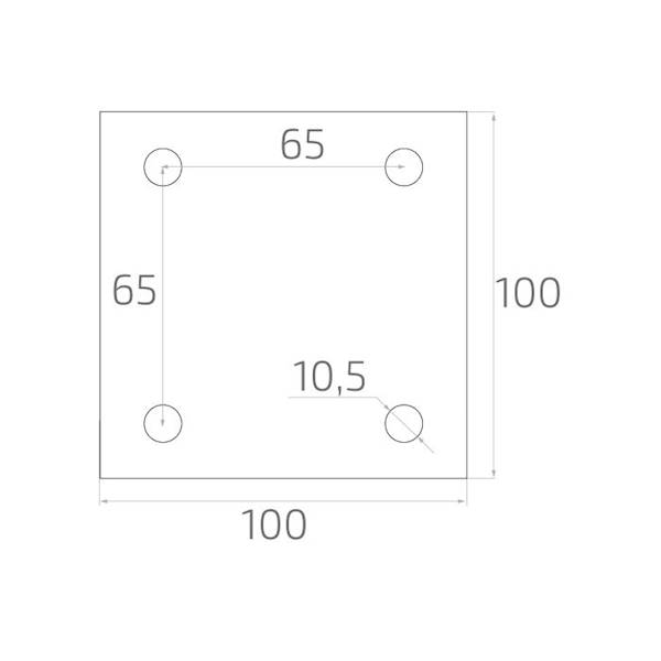 ZAWIAS REG.M20 100X100X4
