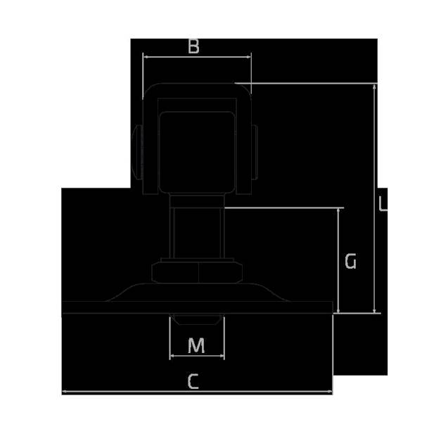 ZAWIAS REGULOWANY M20 160X85
