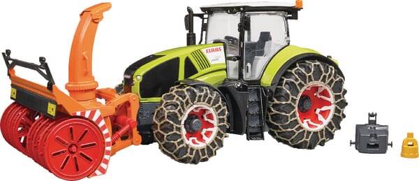 Ciągnik Claas Axion 950 z odśnieżarką