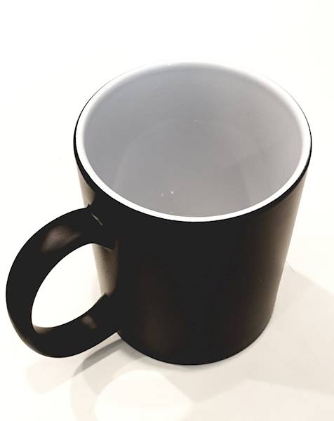 Kubek cz\bial matowy 300ml grawer