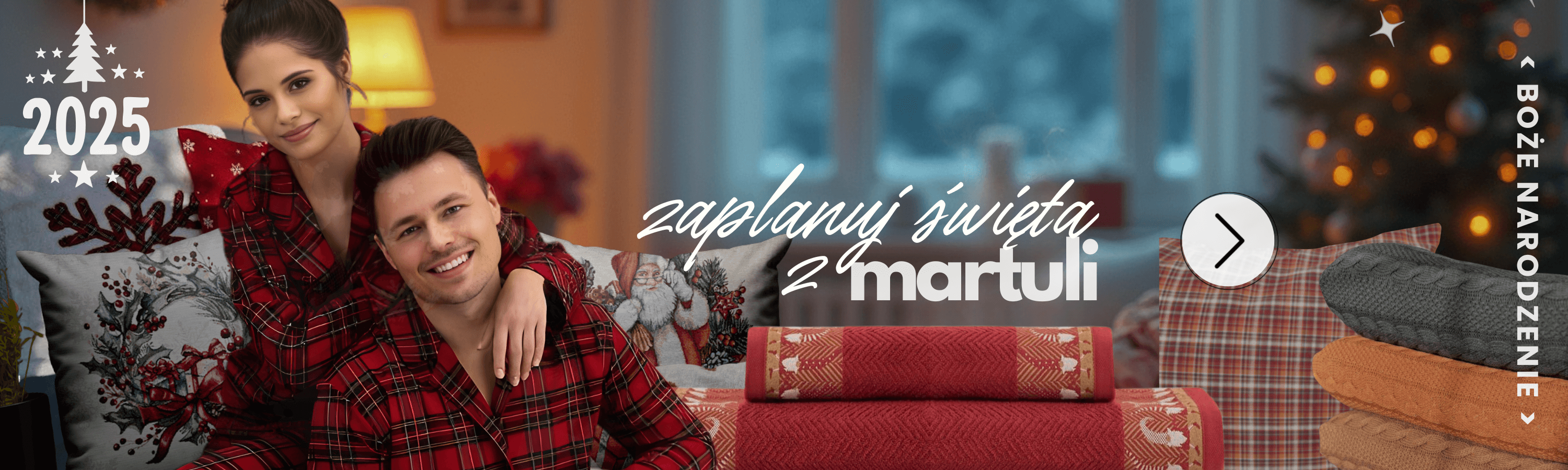 Baner z nowościami na święta