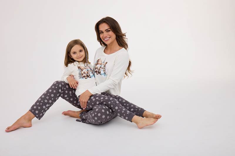 Piżama Cornette Damska Friends ecru S