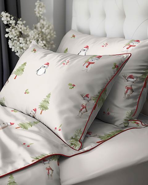 Pościel Martuli Perkal Pingwiny