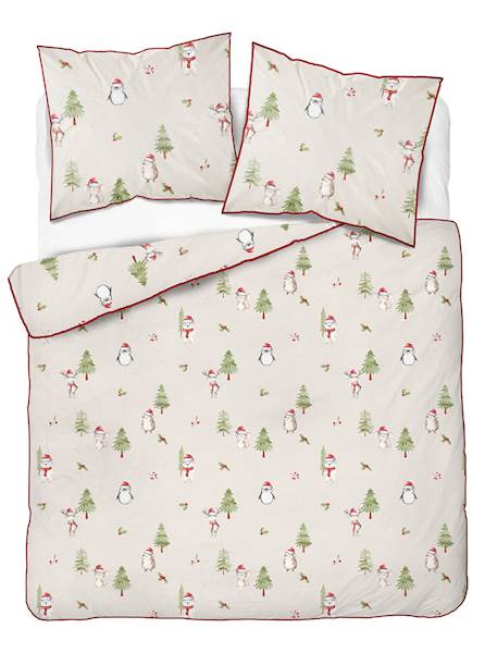 Pościel Martuli Perkal 140x200 Pingwiny