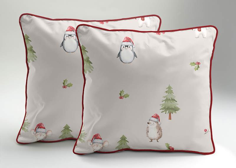 Pościel Martuli Perkal 140x200 Pingwiny