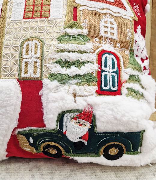 Poszewka świąteczna 40x40 956 czerwień