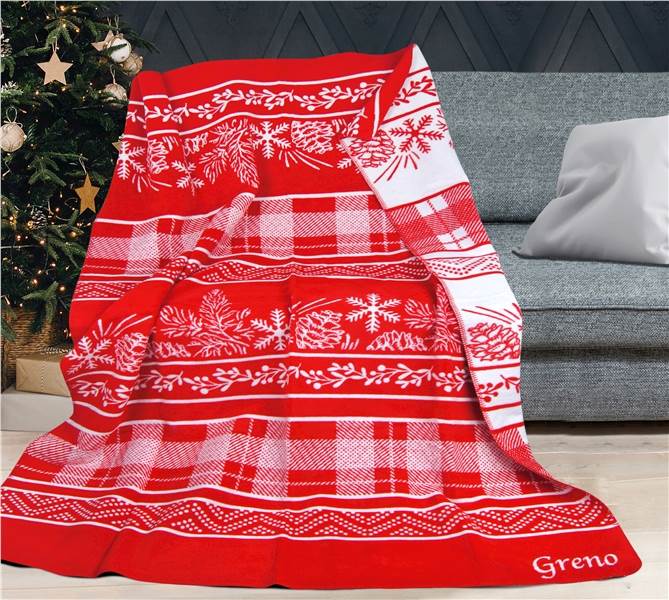 Koc GRENO Glamour 150x200 Zimowa kraina