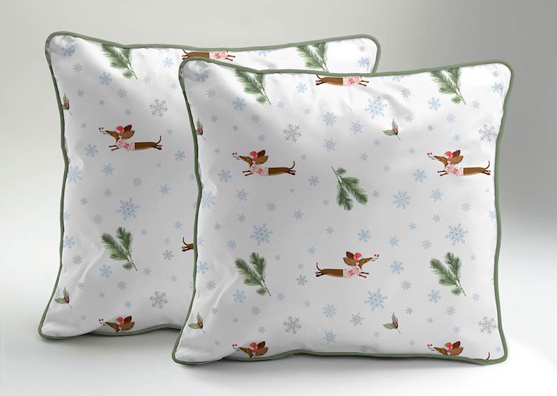 Poszewka Martuli Perkal 40x40 Jamnik