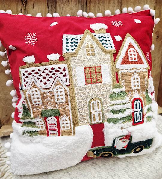 Poszewka świąteczna 40x40 956 czerwień