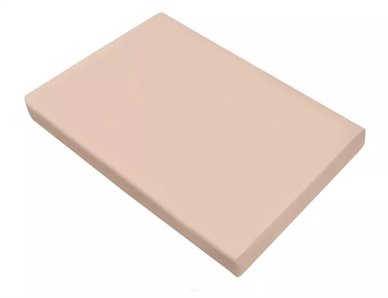 Prześcieradło Greno satynowe BEZ GUMKI 160x210 krem