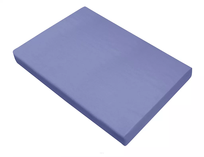 Prześcieradło Greno satynowe BEZ GUMKI 160x210 błękitne