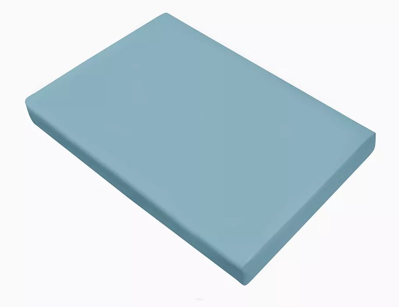 Prześcieradło Greno satynowe BEZ GUMKI 160x210 nile blue