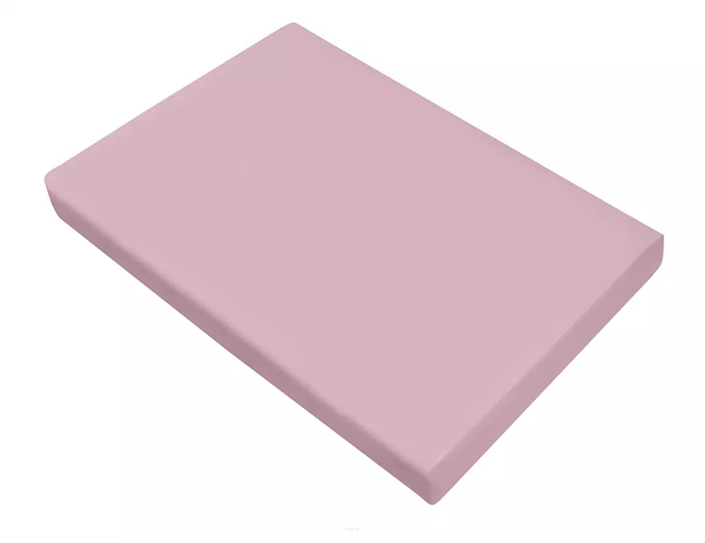 Prześcieradło Greno satynowe BEZ GUMKI 160x210 pudrowy