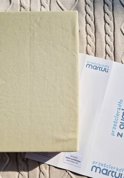 Prześcieradło Martuli Jersey 200x220 41 zieleń pastelowa