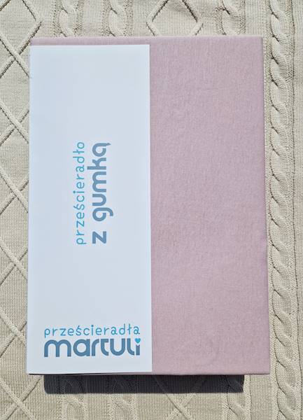 Prześcieradło Martuli Jersey 200x220 33 pudrowy róż