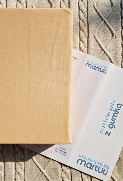 Prześcieradło Martuli Jersey 200x220 42 morela woland