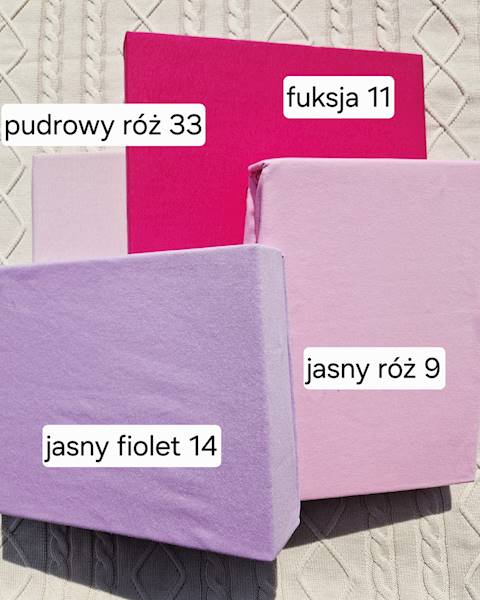 Prześcieradło Martuli Jersey 180x200 11 fuksja