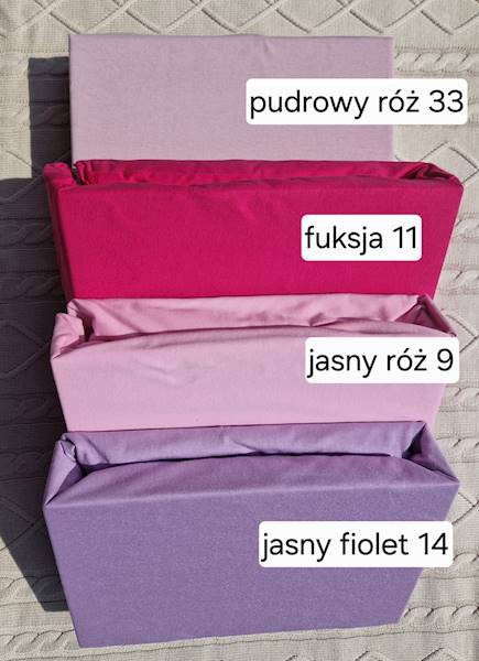 Prześcieradło Martuli Jersey 180x200 33 pudrowy róż