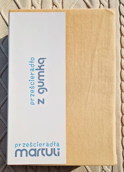 Prześcieradło Martuli Jersey 140x200 42 morela woland