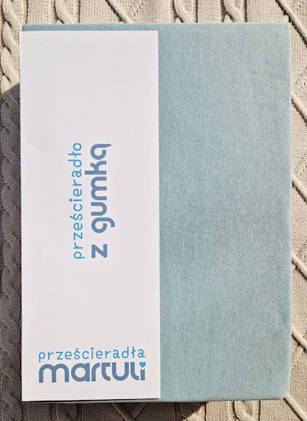 Prześcieradło Martuli Jersey 100x200 46 pastelowy turkus