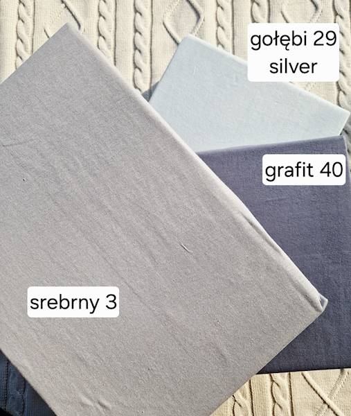 Prześcieradło Martuli Jersey 120x200 3 srebrny