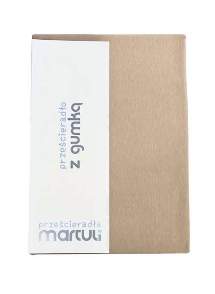 Prześcieradło Martuli Jersey 140x200 25 cappucino