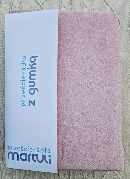 Prześcieradło Martuli Frotte 120x200 33 pudrowy róż