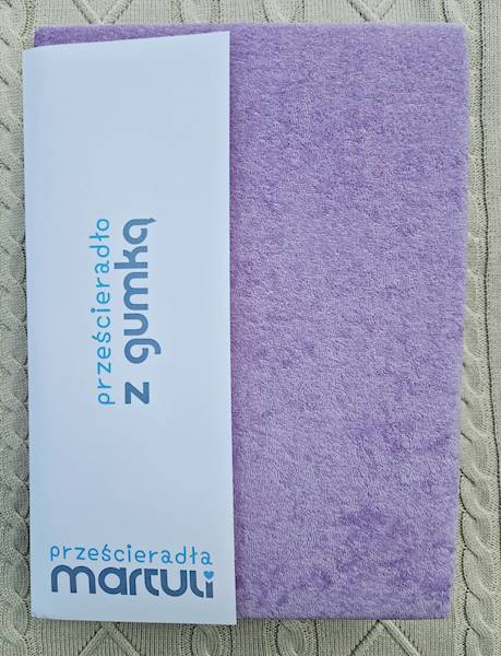 Prześcieradło Martuli Frotte 160x200 14 jasny fiolet