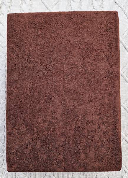 Prześcieradło Martuli Frotte 140x200 30 czekolada