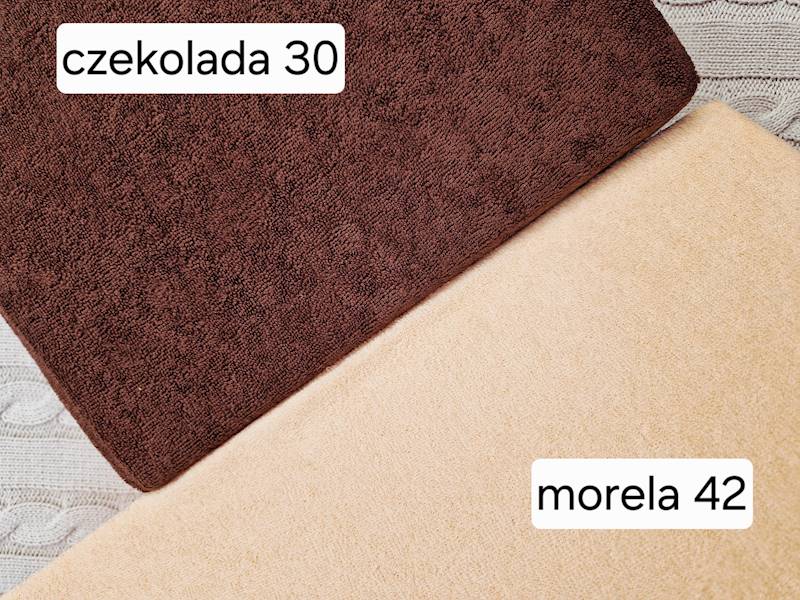 Prześcieradło Martuli Frotte 140x200 30 czekolada