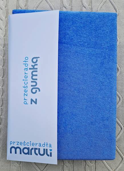 Prześcieradło Martuli Frotte 100x200 38 ciemny blue