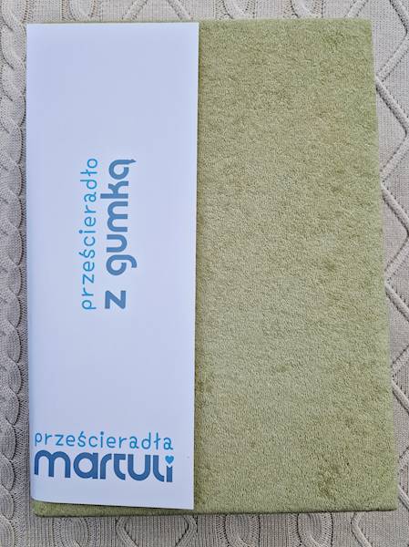 Prześcieradło Martuli Frotte 100x200 18 zieleń pastelowa