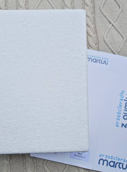 Prześcieradło Martuli Frotte 100x200 2 ecru