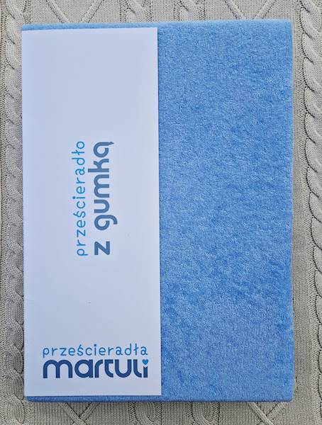 Prześcieradło Martuli Frotte 100x200 13 jasny blue