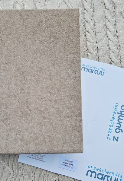 Prześcieradło Martuli Frotte 200x220 25 cappucino