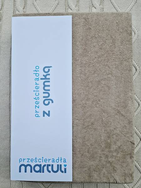 Prześcieradło Martuli Frotte 200x220 25 cappucino