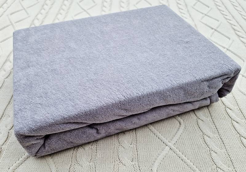 Prześcieradło Martuli Frotte 200x220 3 srebrny